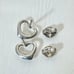 383【Tiffany】Silver Open Heart Earrings