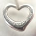 383【Tiffany】Silver Open Heart Earrings