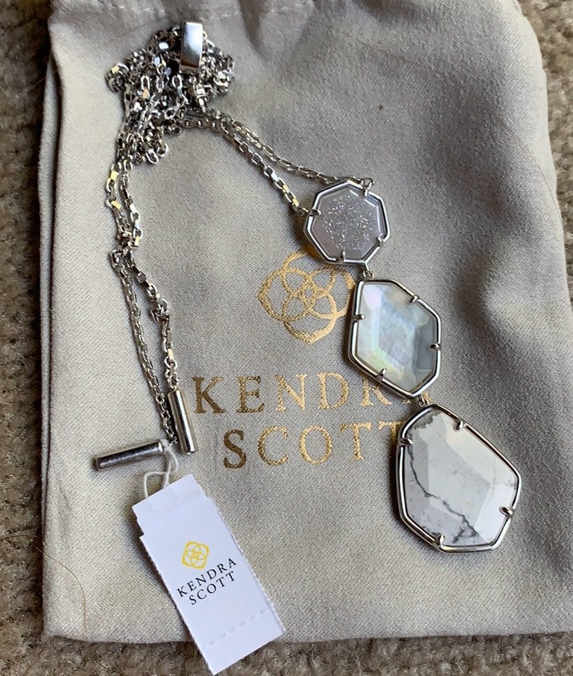 Kendra Scott Howlite Drusy Nina Necklace