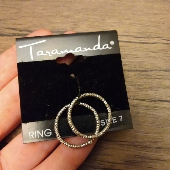 Double crystal ring size 7