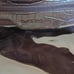 Bath & Body Works Brown Faux Leather Croc Design Travel Duffle Zipper Bag Large