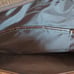 Bath & Body Works Brown Faux Leather Croc Design Travel Duffle Zipper Bag Large