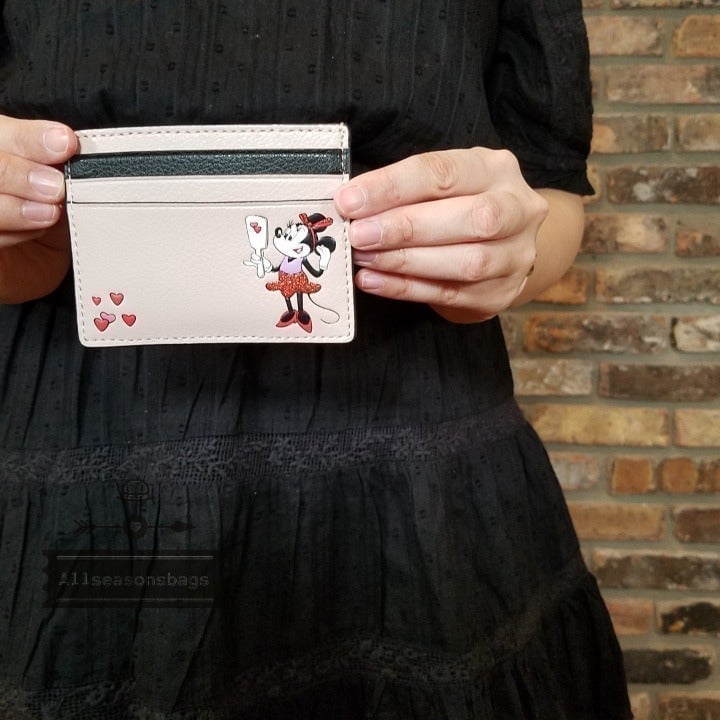 NWT DISNEY X KATE SPADE NEW YORK Minnie Mouse Small Slim Card Holder