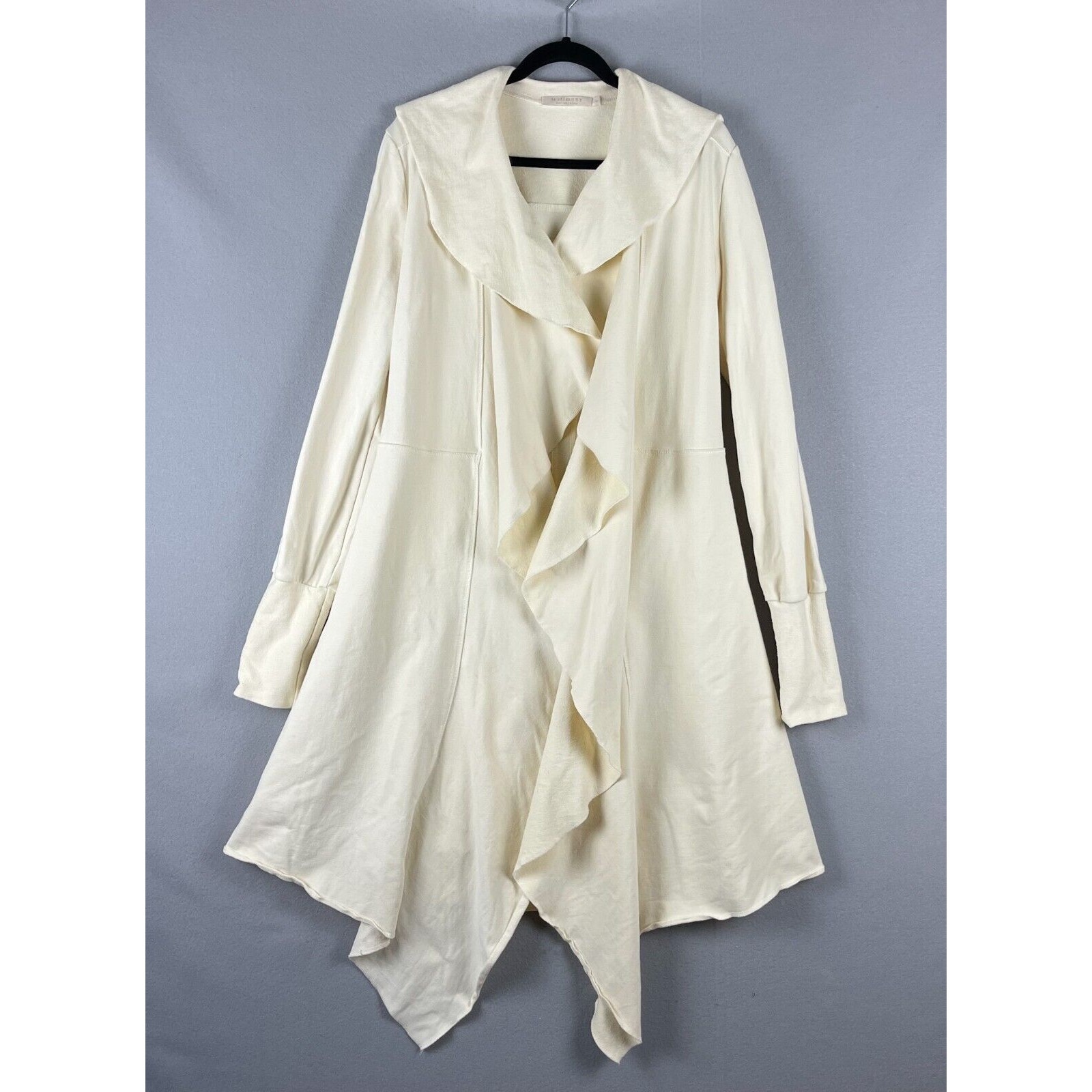Testimony Long Cardigan Womens Small French Terry Lagenlook Drapey Steampunk