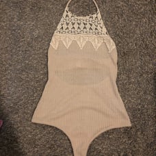 Dolls skill beige one piece