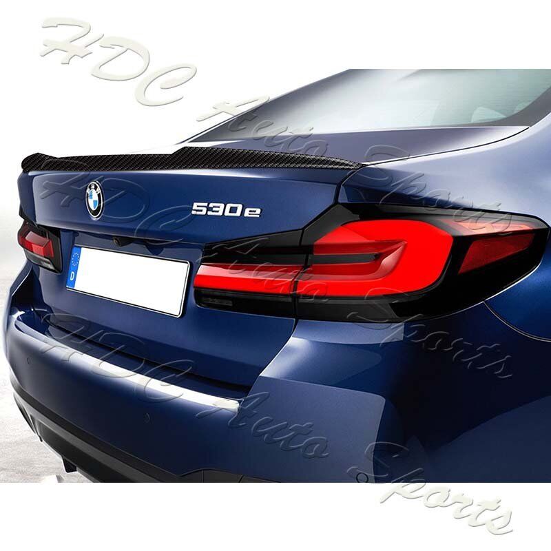 For 2017-2023 BMW 5-Series G30 V-Type Real Carbon Fiber Rear Trunk Spoiler Wing