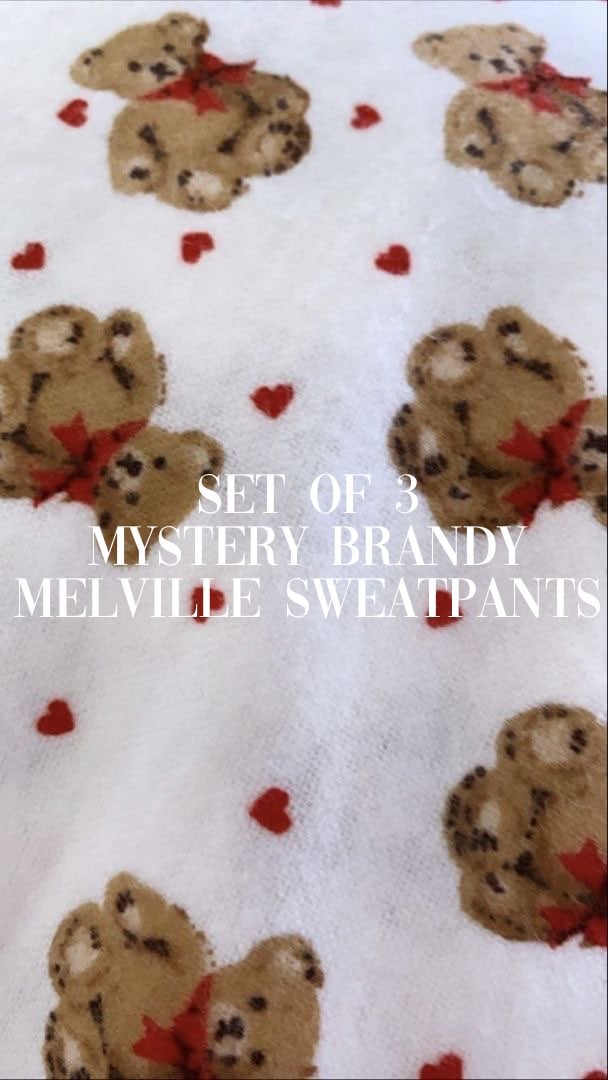 set of 3 mystery brandy melville sweatpants