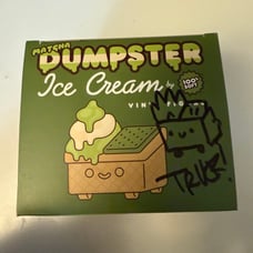 Matcha ice cream dumpster fire 100% soft signed dcon designer con exclusive