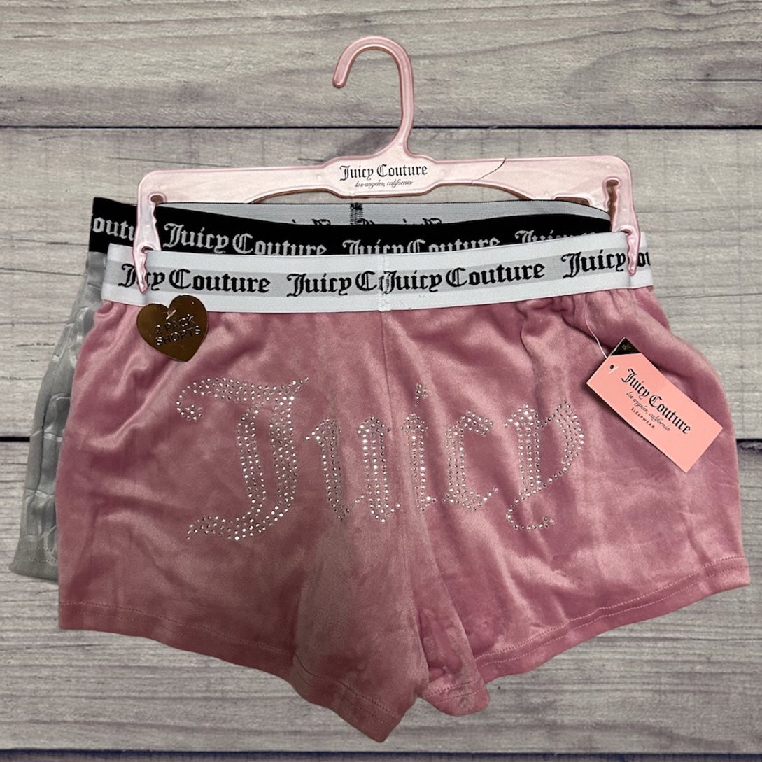 NWT Juicy Couture 2PCK Velour Shorts