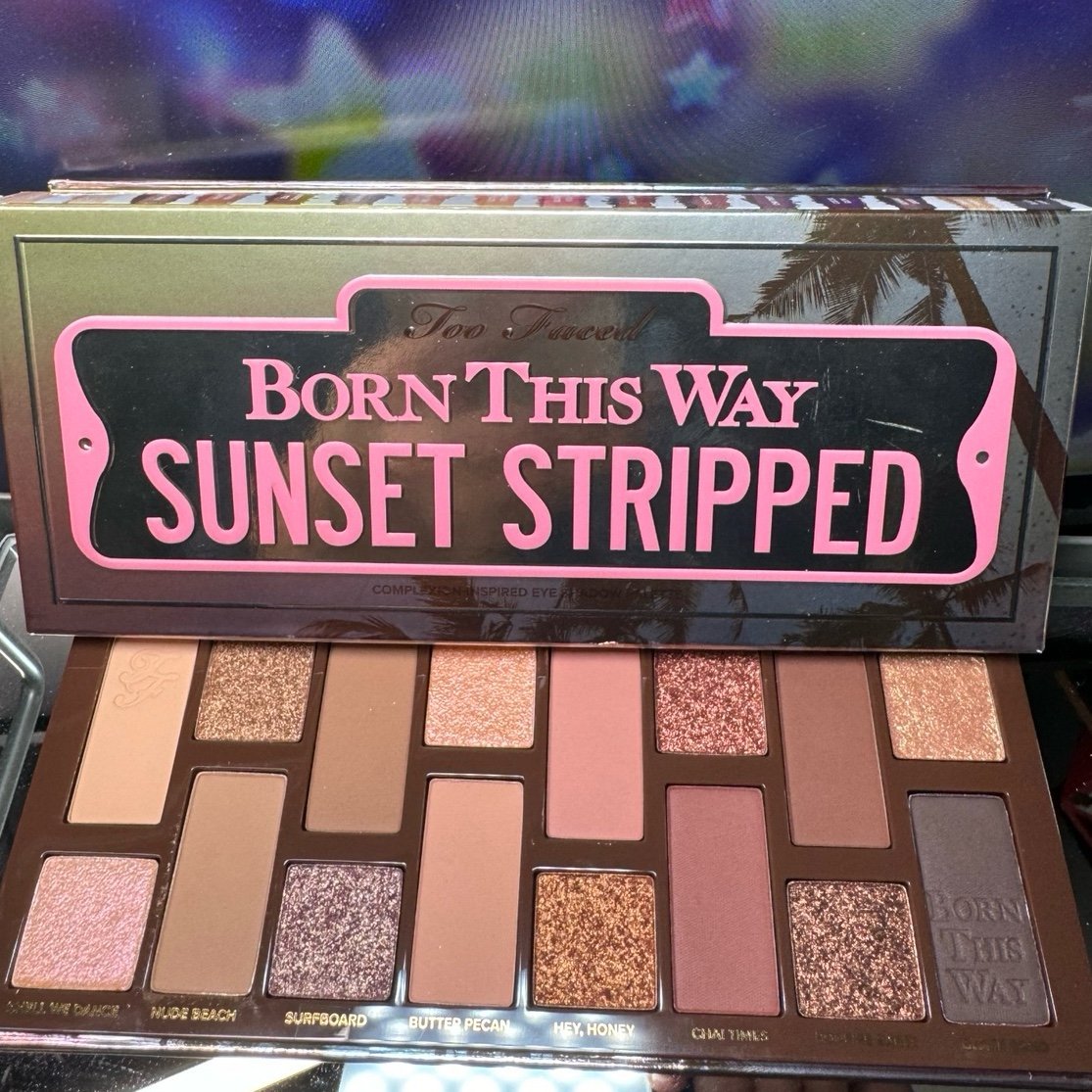 Too Faced Cosmetics ~ Born This Way Sunset Stripped Eyeshadow Palette ~ BNIB