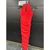 VALENTINA Large bigger cup SCARLET ASYMMETRIC CUTOUT MIDI DRESS 275