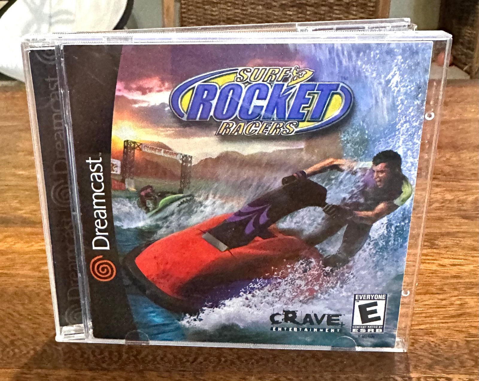 Surf Rocket Racers (Sega Dreamcast, 2001) COMPLETE CIB REG CARD TESTED