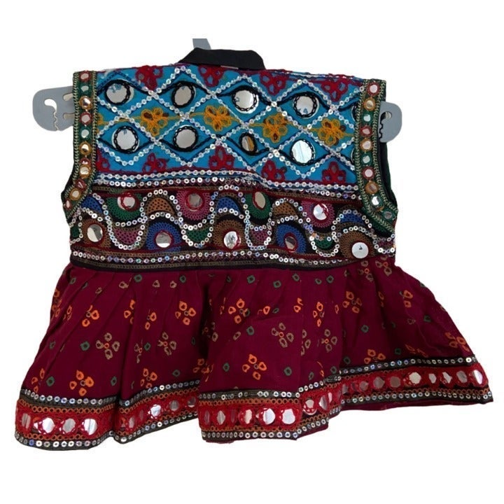 Boho for Babies Moroccan Dress Mirrored Sequins Embroidered 2T