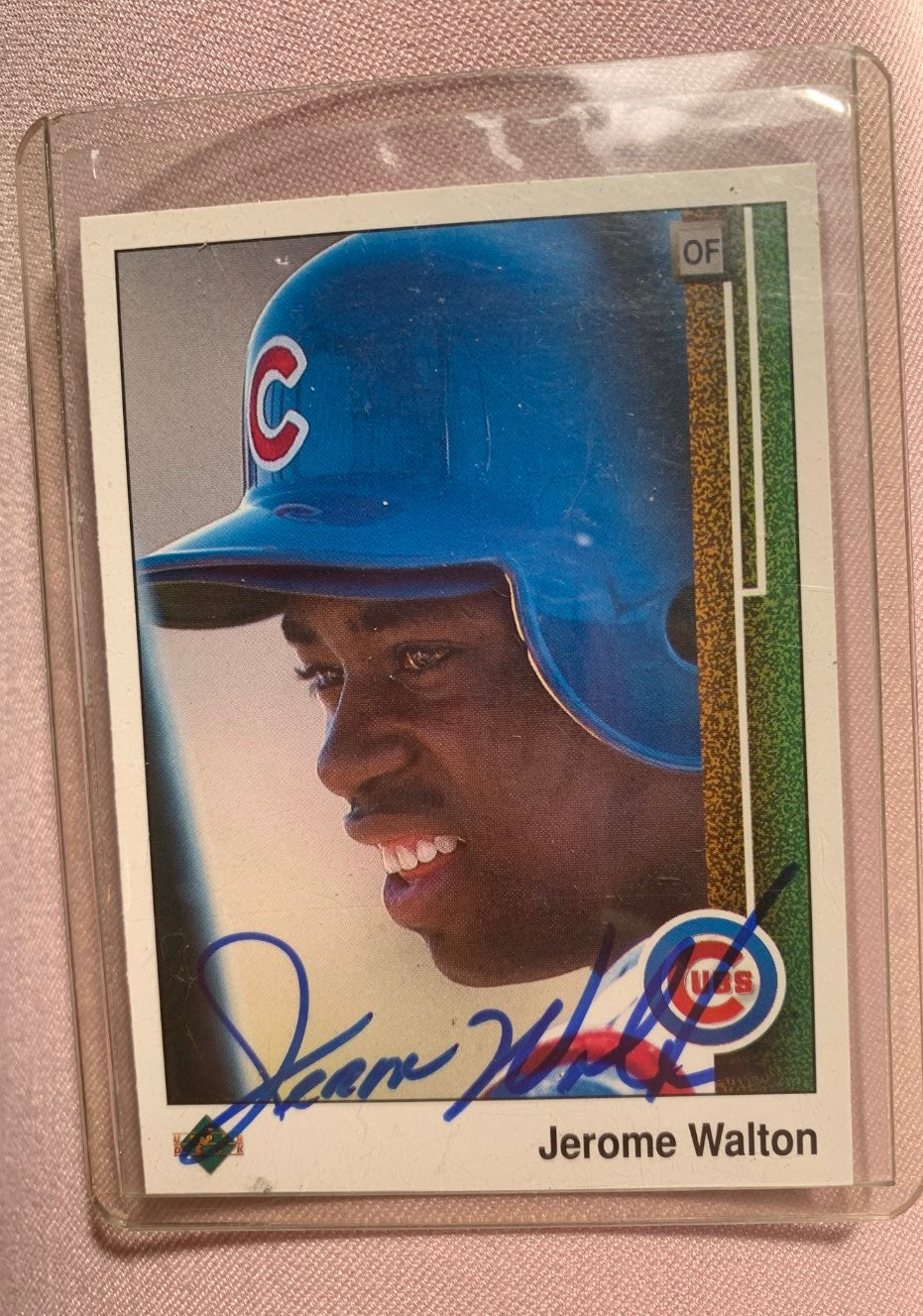 Jerome Walton Signed and Excapsulated Rookie Card