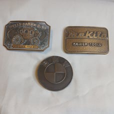 3 Vintage Belt Buckles