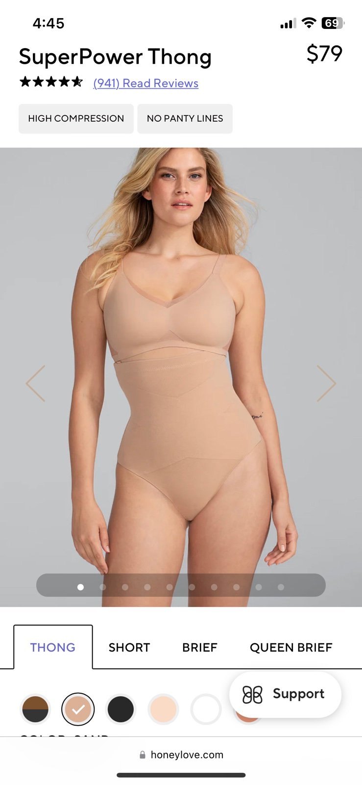 Honeylove superpower thong