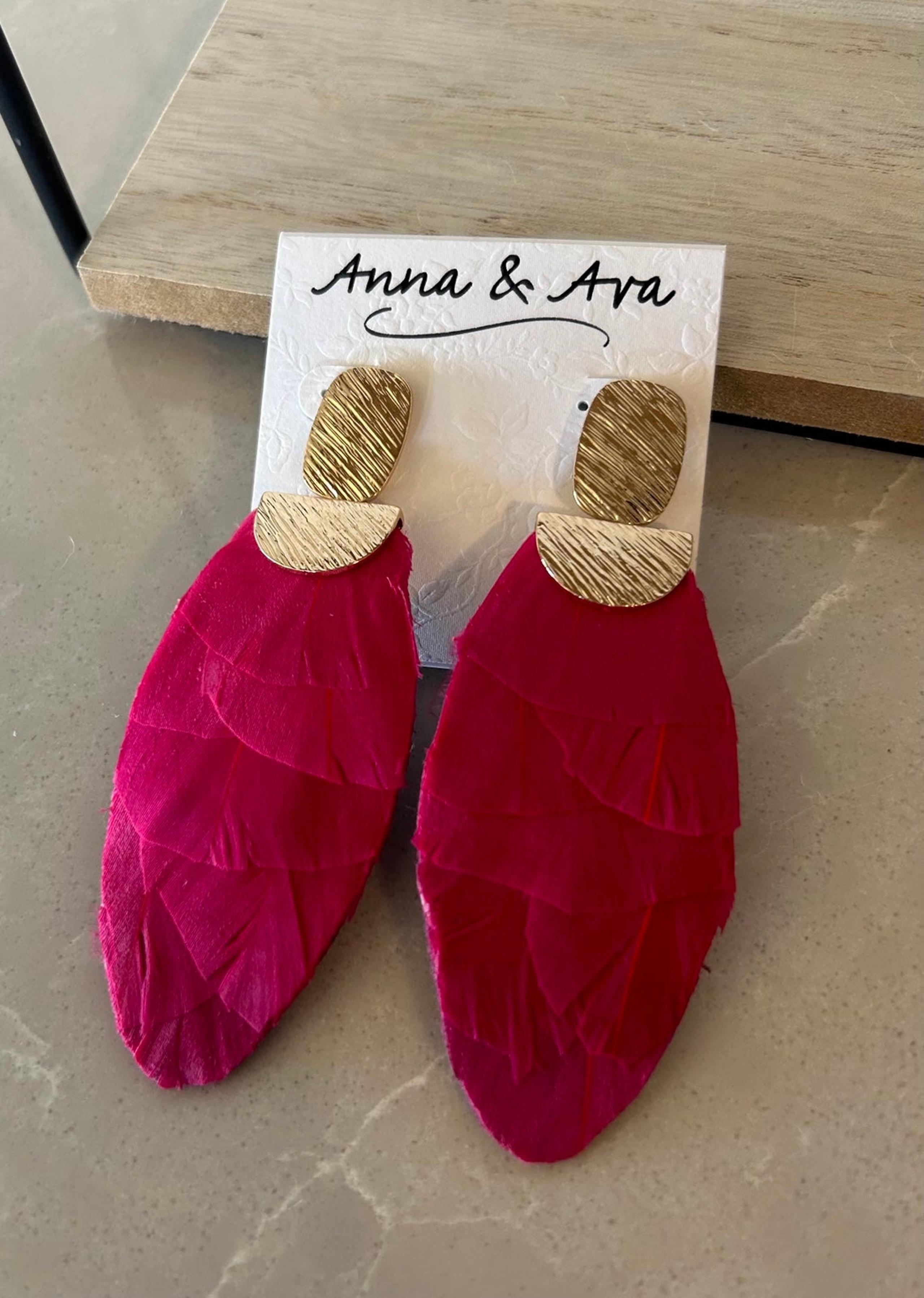 Anna & Ava Feather Earrings