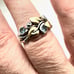 Barbara Bixby Womens Ring Sterling Silver 18K Gold Blue Topaz Vine Band Size 9