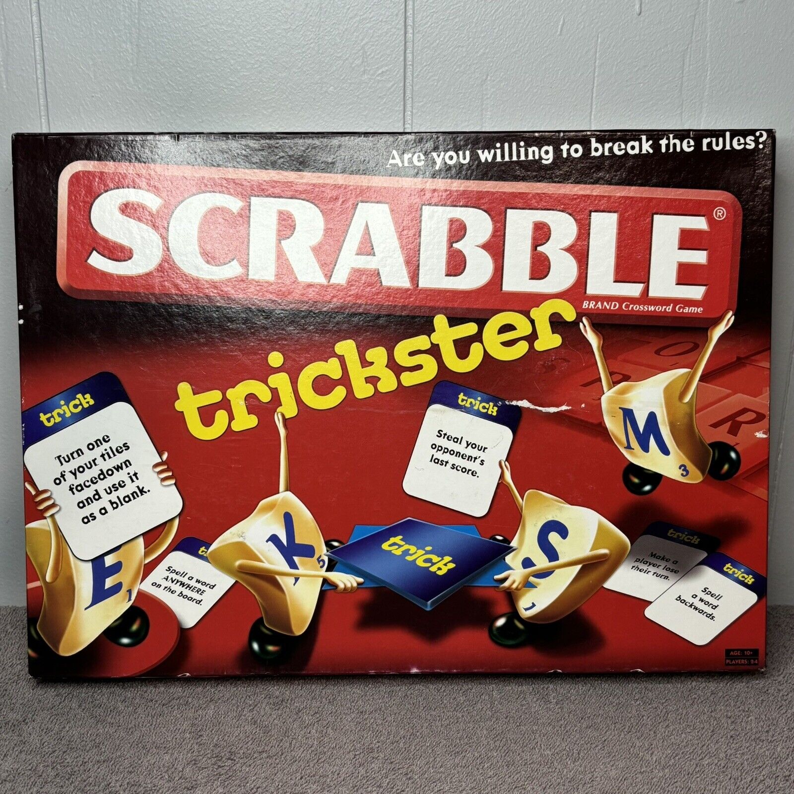 Scrabble Trickster Crossword Game Mattel Complete 2010 Preowned Good Condition