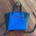 NEW Calvin Klein Colorblock Purse Blue Black Leather Shoulder Bag City Chic