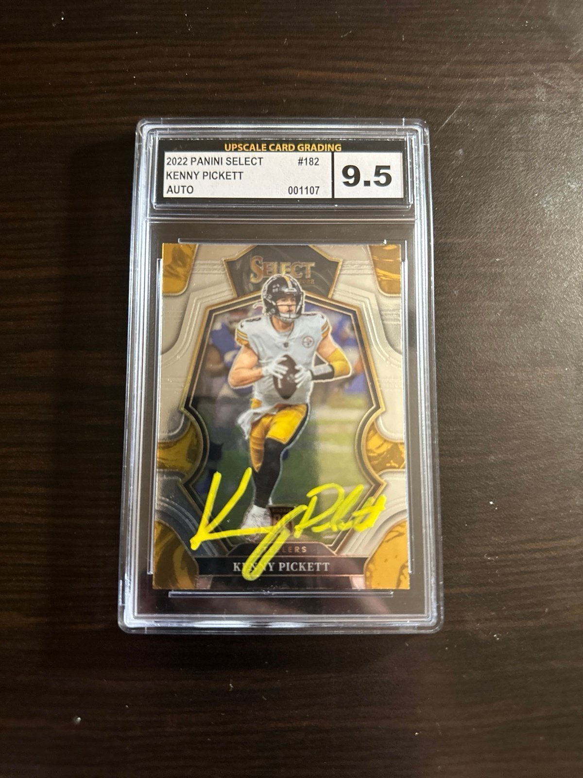 Kenny pickett autograph graded 9.5