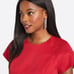Draper James dress red Jacquard Raglan Fit and Flair Dress Lipstick size 6