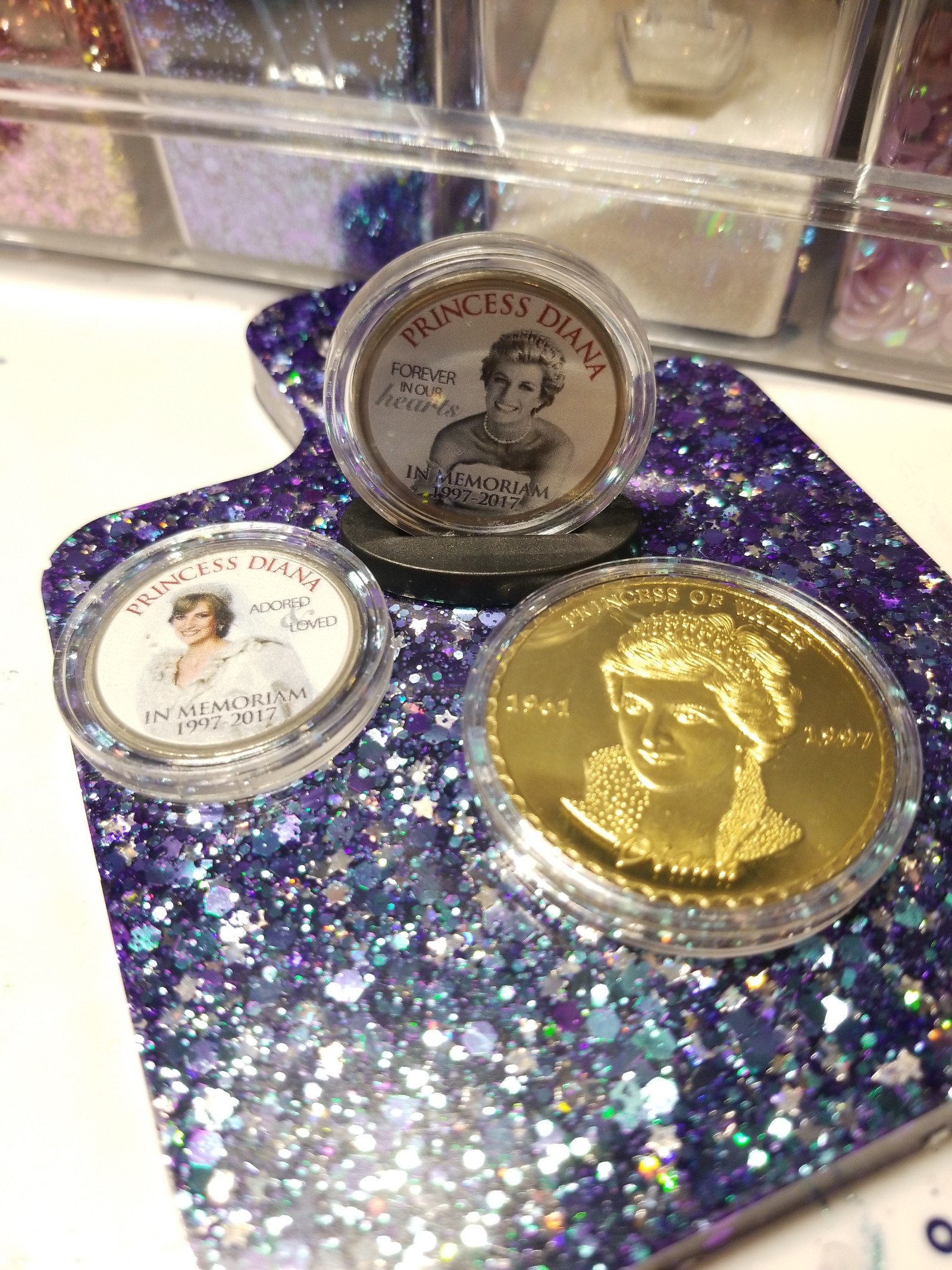Princess Diana coins, lot of 3