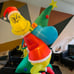 9 ft. Giant-Sized LED Grinch Scene AirBlown Inflatable