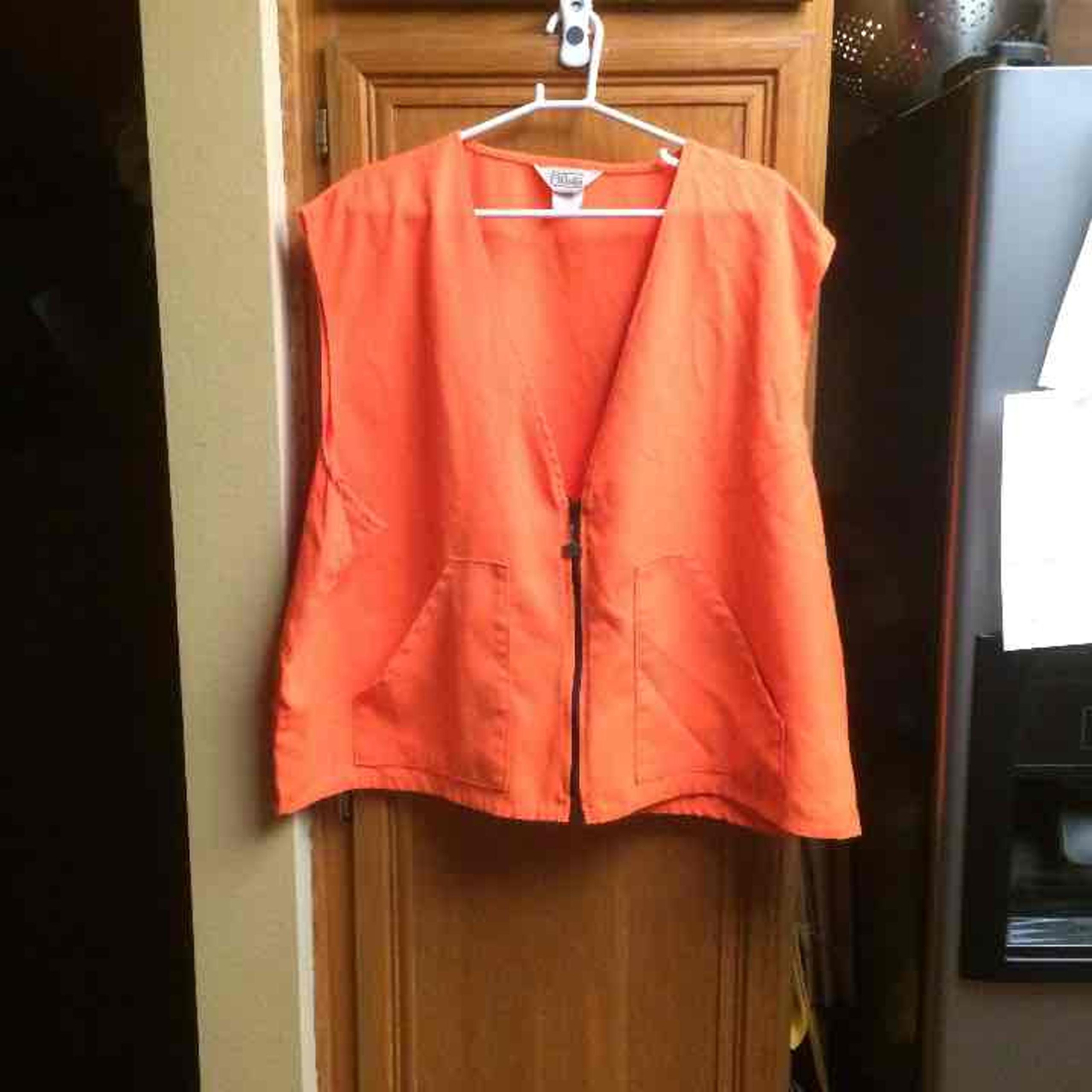 Men's caution work vest by walls company
