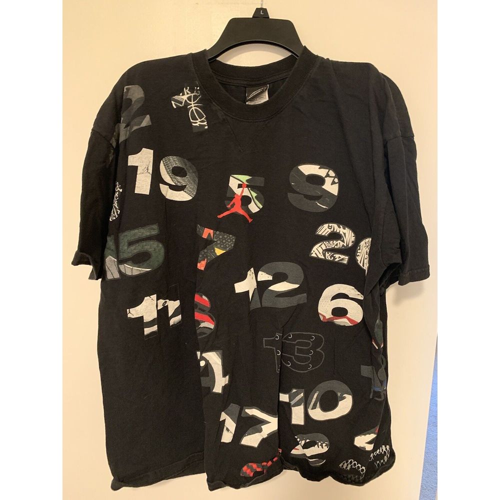 VINTAGE NIKE AIR JORDAN OVERSIZE FULL OF NUMBER TEE SIZE XL