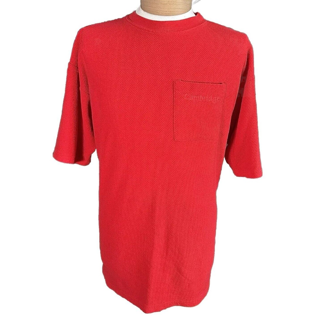 Vintage 90’s Cambridge Cigarettes Mesh Like Pocket T Shirt