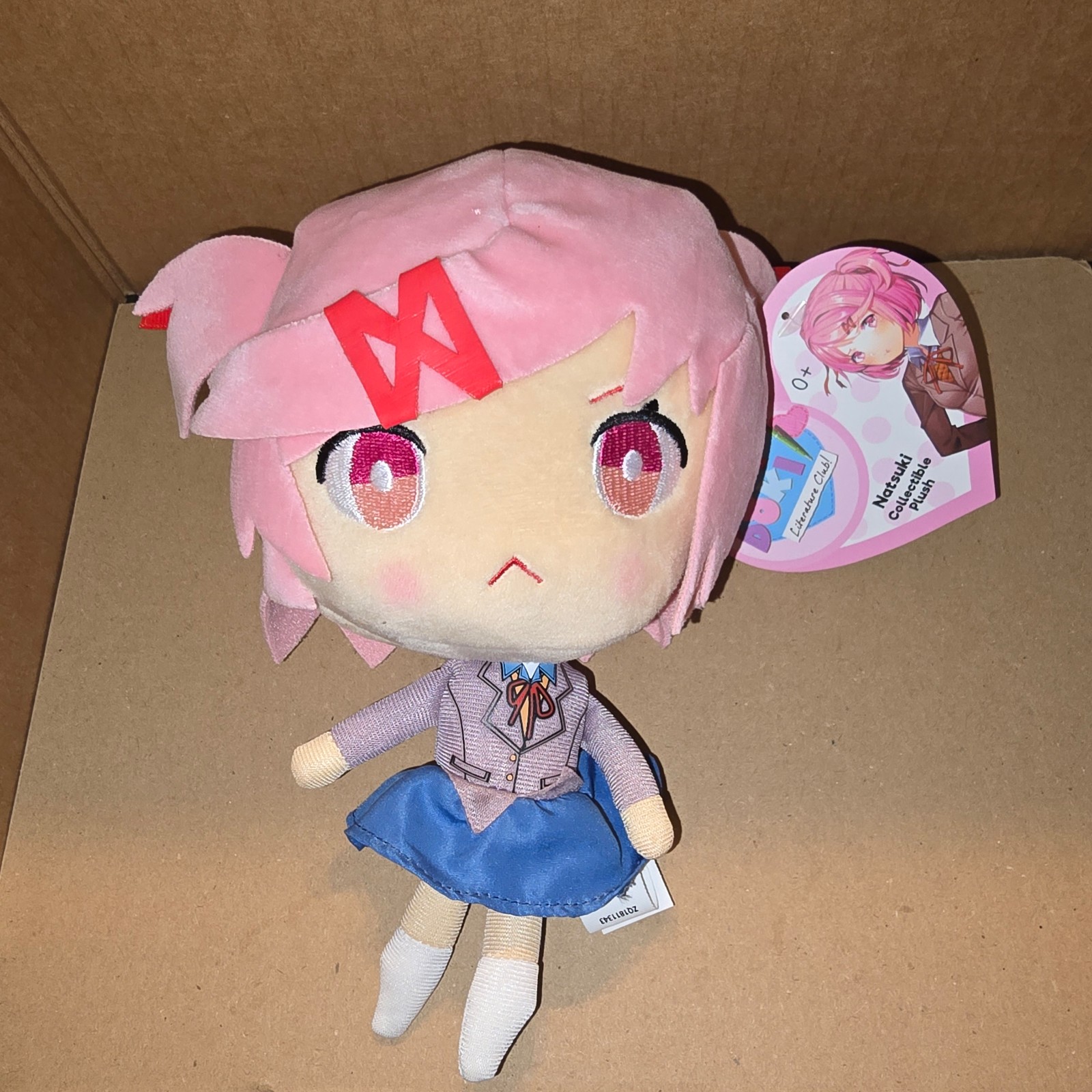 Official Natsuki Plush Doki Doki Literature Club! 8.5 DDLC