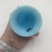 Vintage Fenton Art Glass Powder Blue Satin Daisy & Button Bell