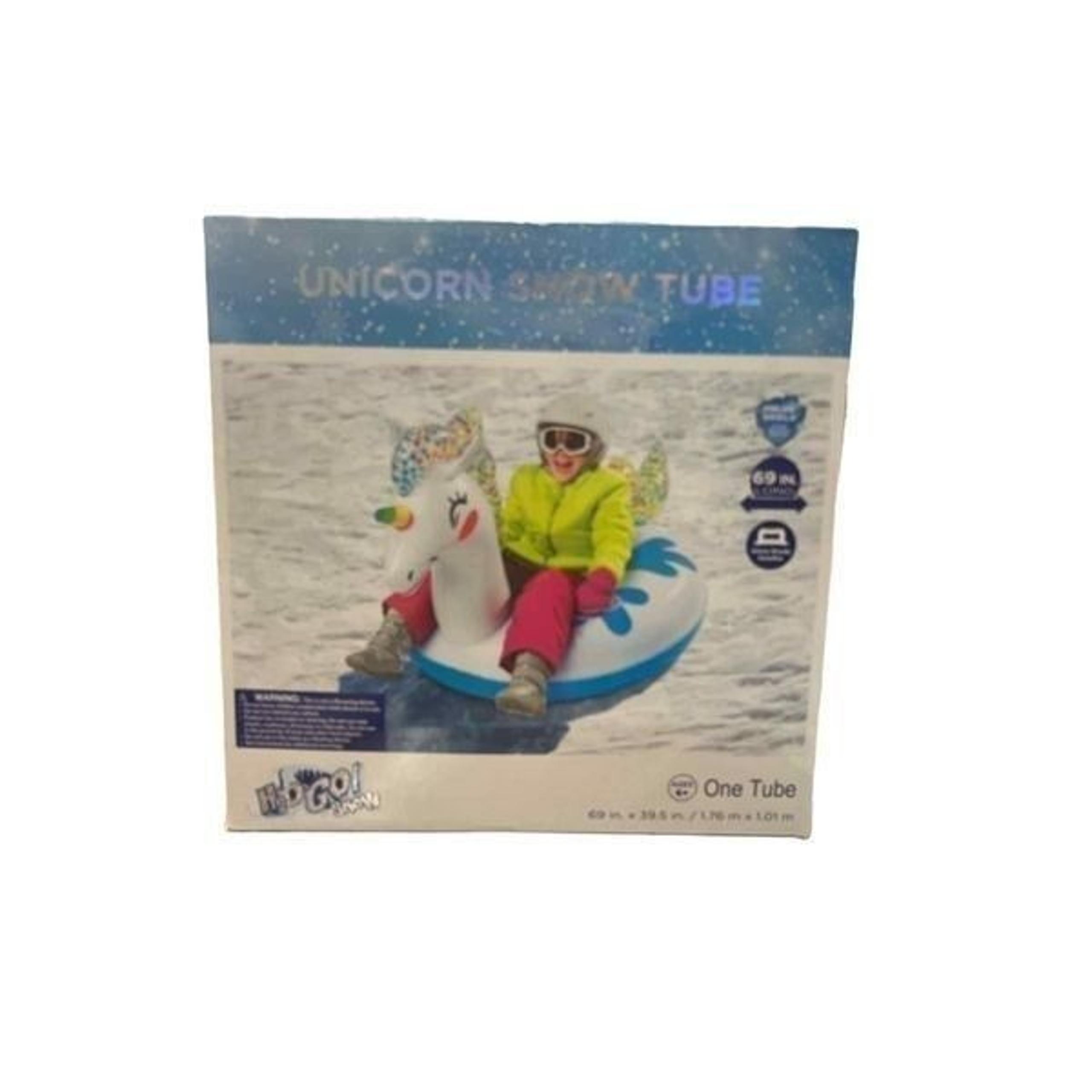 Best way H2O go Unicorn snow tube 69in x 39.5 in oversized with handles sledding