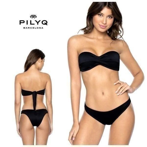 New. Pilyq Black Pearl bikini set. L-top/M-bottom. Retails 169