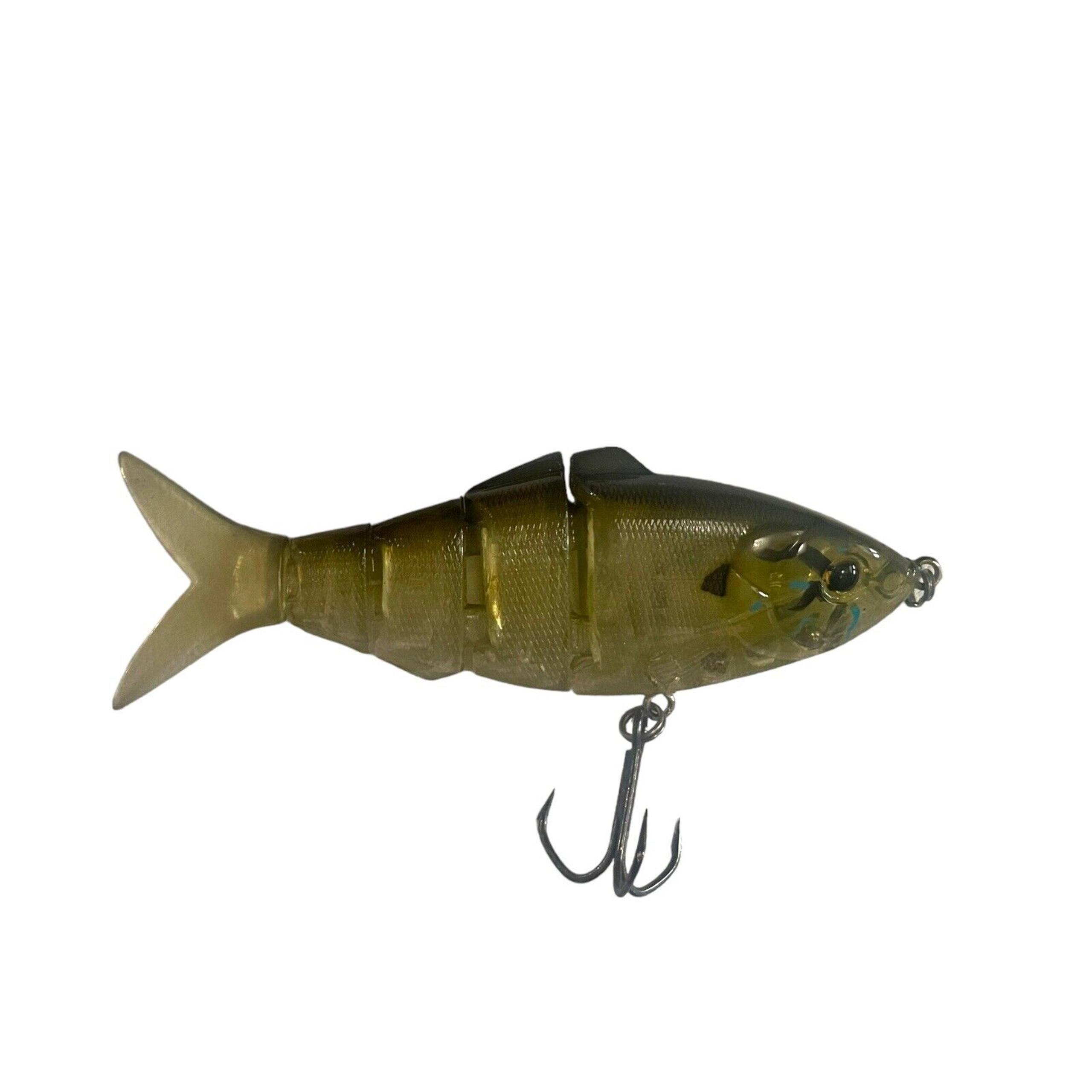 Vintage Fishing Lure Jointed Swimbait 4" Bluegill Sunfish Bass Pike