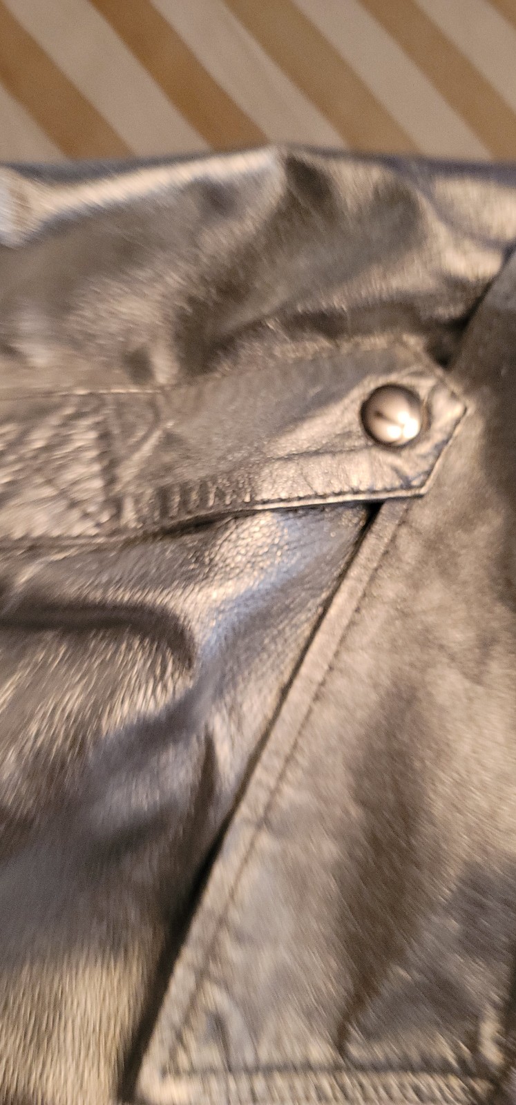 Silver leather jacket