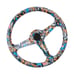 NEW JDM UNIVERSAL 350MM STICKERBOMB Acrylic Deep Dish 6 Holes Steering Wheel