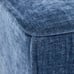 Lynwood Square Upholstered Cube Ottoman in Blue NEW