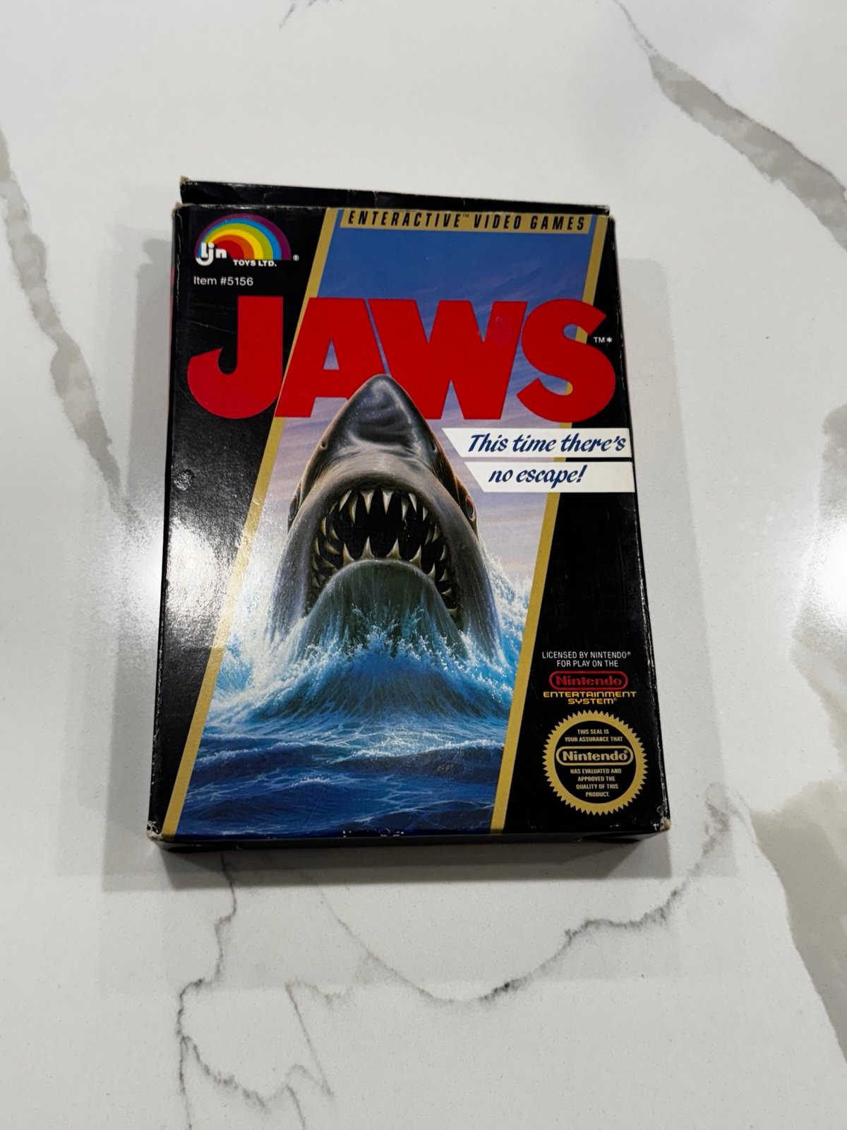 Jaws (Nintendo Entertainment System NES, 1987) CIB Complete w/Manual Tested