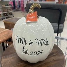 martha stewart mr and Mrs large pumpkin !