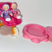 Playskool twins Rare bonnets stroller & pink sandbox set w lid!