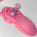 Playskool twins Rare bonnets stroller & pink sandbox set w lid!
