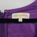 Teddy Fresh Corduroy Square Neck Purple Mini Dress, L
