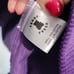 Teddy Fresh Corduroy Square Neck Purple Mini Dress, L