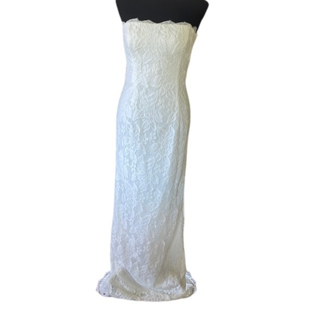 Adrianna Papell Sweetheart Strapless Tulle Dress Size 6 New