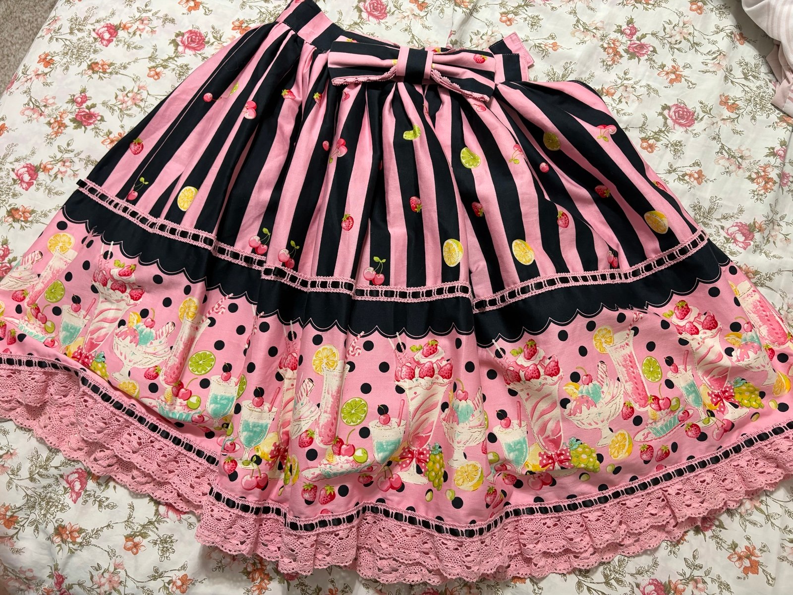 Lolita bodyline fruit stripe fruits parlor skirt