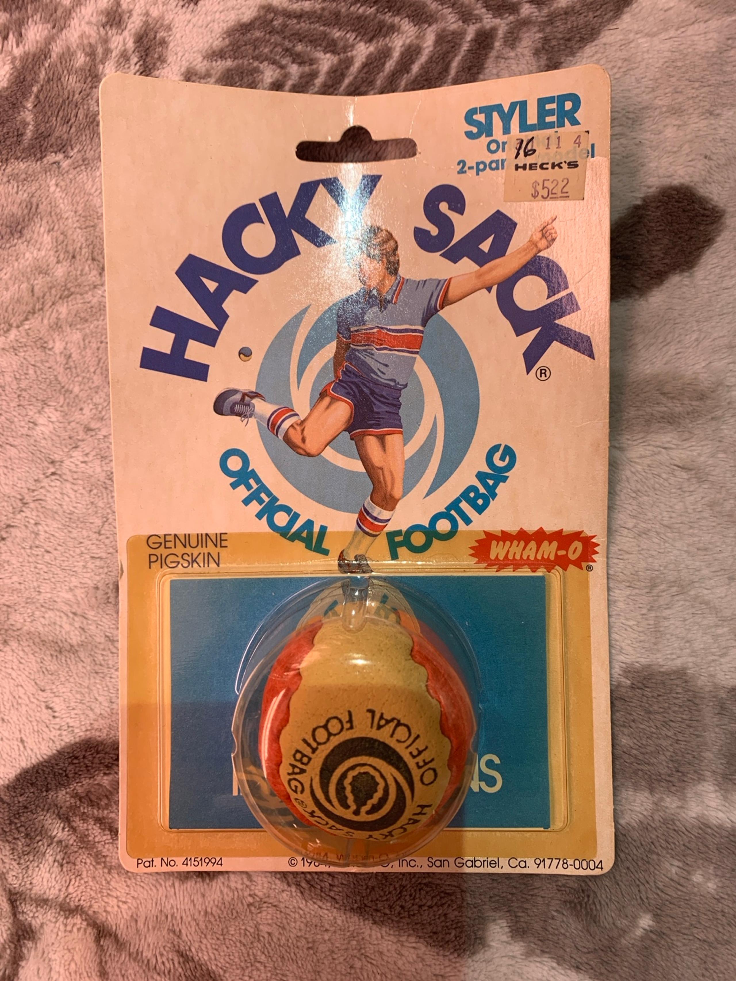 Vintage 1984 Wham-O Hacky Sack – The Official Footbag - Sealed