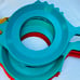 Vintage MCM Retro Plate-Mate Fish Plastic Paper Plate Holder - Lot of 8