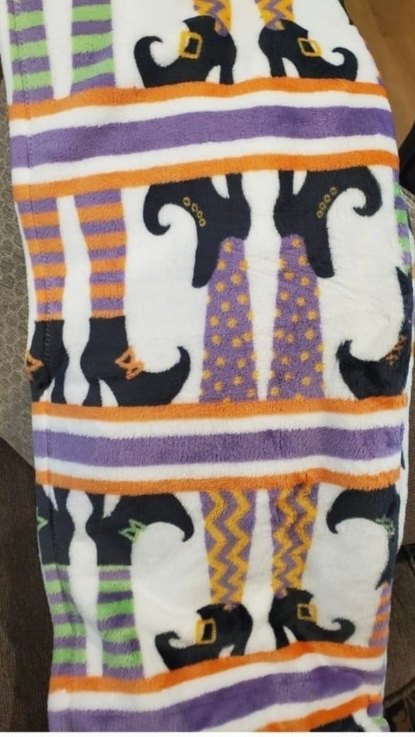 Fun Witches Legs Blanket-NWT